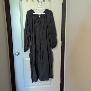 Embroidered Midi Dress